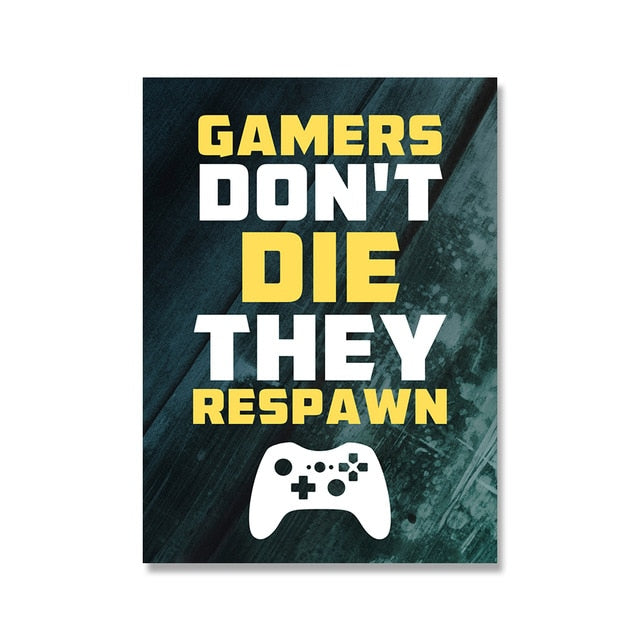 Canvas Prints Modular Gamer Picture for Gaming Room