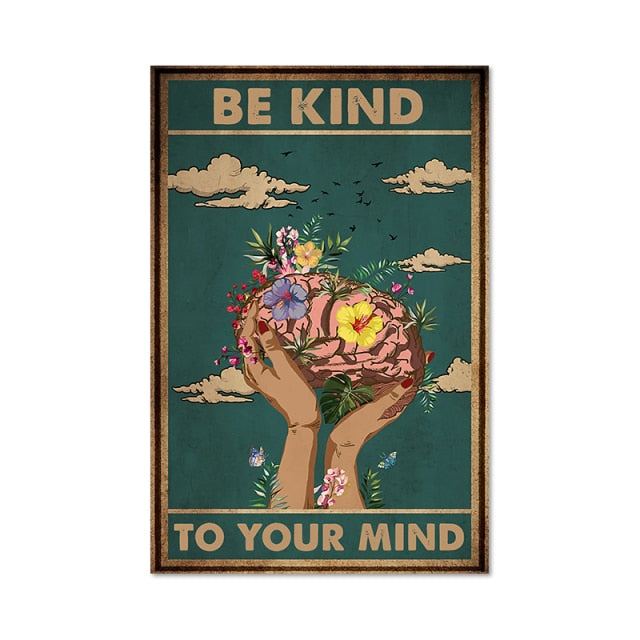 Be Kind To Your Mind Canvas Art