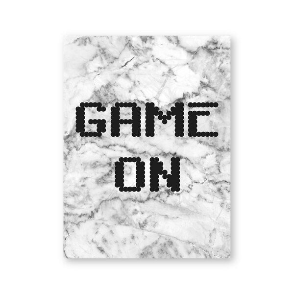 WTQ Gaming Marble Minimalist Wall Art Canvas Painting Posters Prints Boys Room Decor Video Game For Playroom Home Decoration